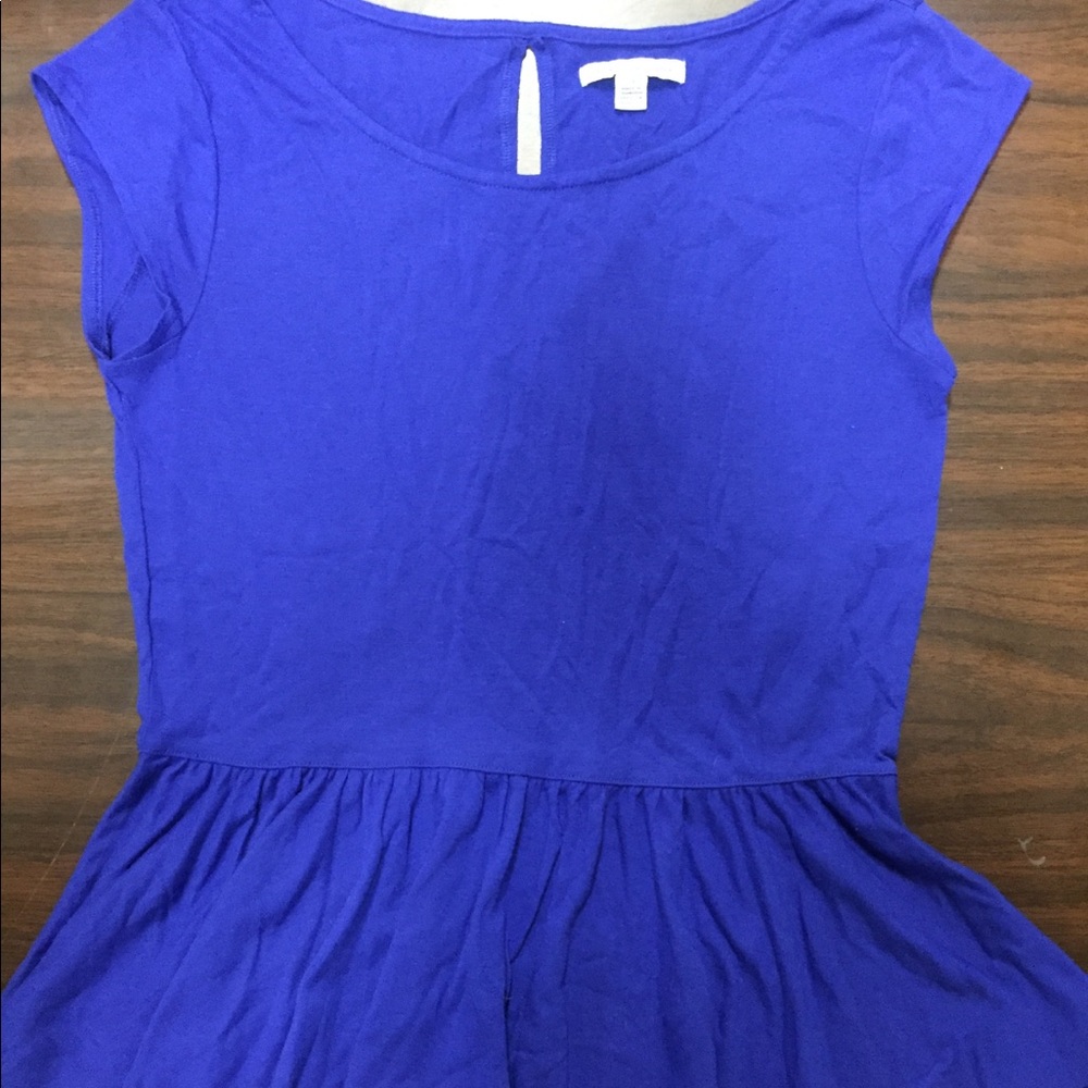 AEO Blue Peplum Top